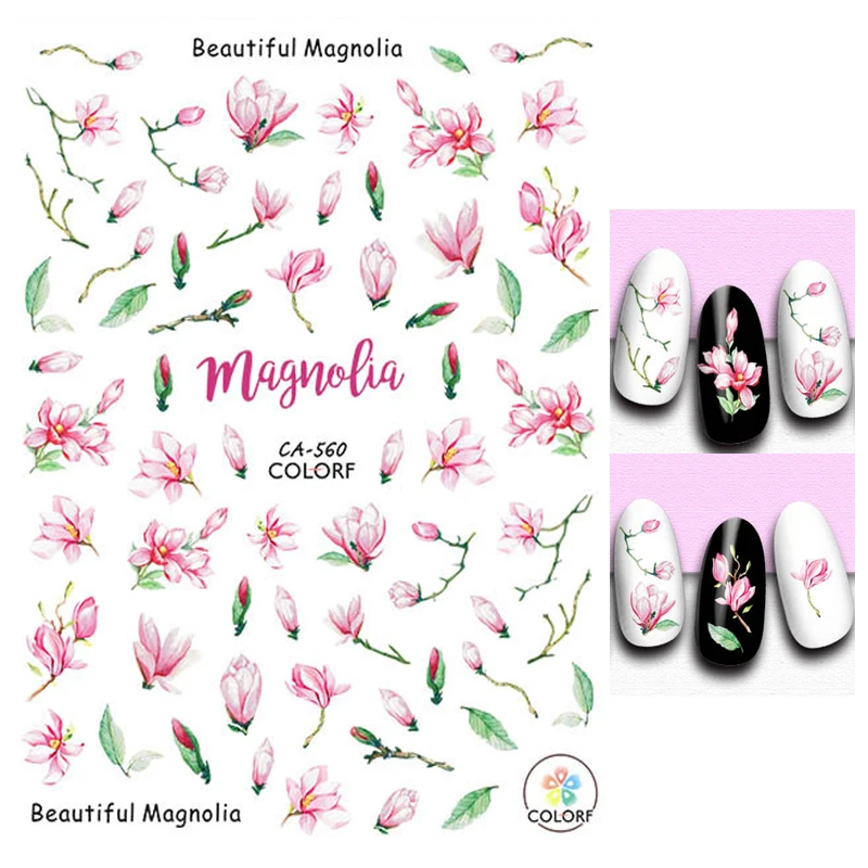 Back Glue Stickers Beautiful Blooming Pink Magnolia Flowers Nail Decals Decoration For Nail Art Manicure Beauty
Back Glue Stickers Beautiful Blooming Pink Magnolia Flowers Nail Decals Decoration For Nail Art Manicure Beauty