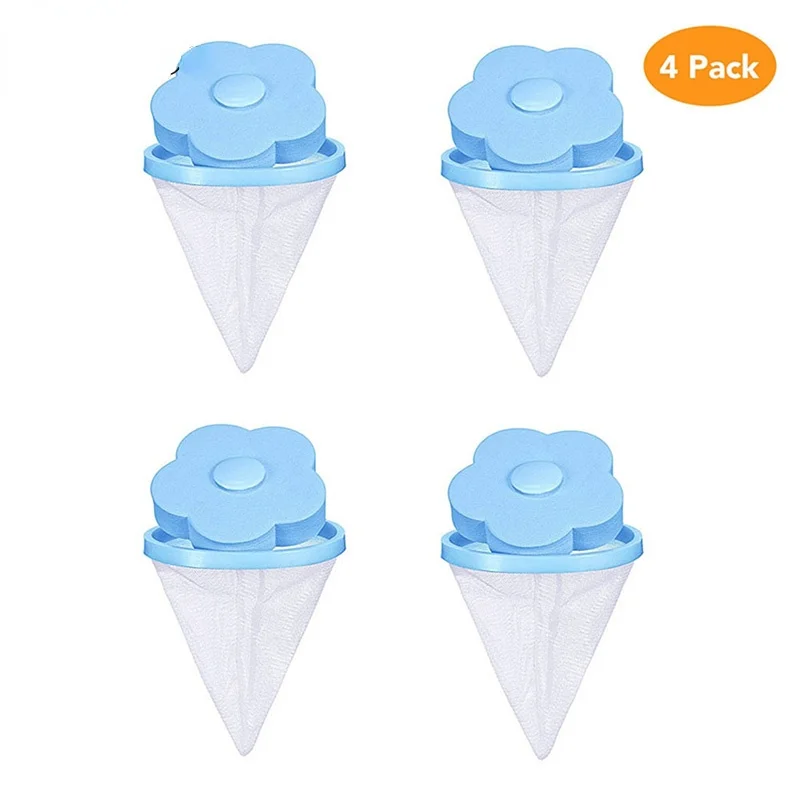 4pcs/set Floating Pet Fur Catcher Lint Filter Bag Reusable Pet Hair Catcher Remover Tool for Washing Machine Household Tools
4pcs/set Floating Pet Fur Catcher Lint Filter Bag Reusable Pet Hair Catcher Remover Tool for Washing Machine Household Tools