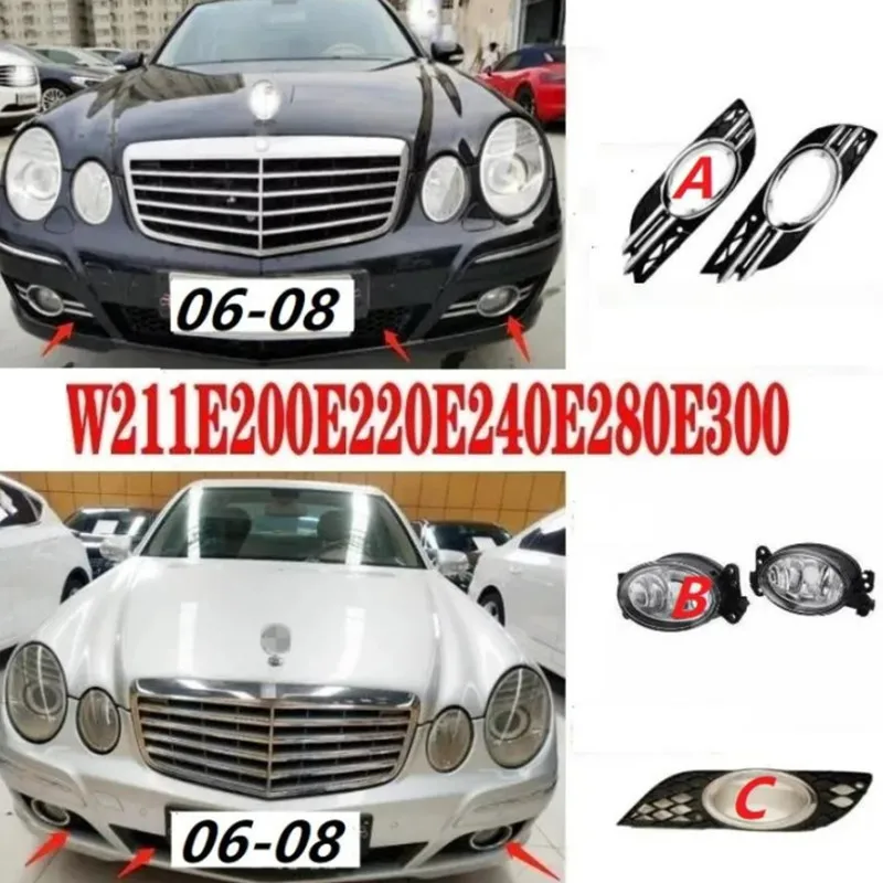 Car Accessory Fog Light Cover Lamp Frame Grille Car Accessories For Mercedes Benz E-Class W211 E200 E220 E240 E300 E280 2006-08
Car Accessory Fog Light Cover Lamp Frame Grille Car Accessories For Mercedes Benz E-Class W211 E200 E220 E240 E300 E280 2006-08