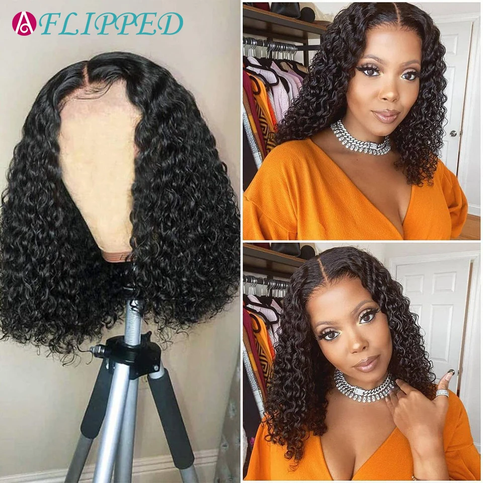 Short Curly Bob Wigs Brazilian Human Hair 5x5x1T Part Lace Front Wigs Water Wave Hair For Black Women Pre Plucked with Baby Hair
Short Curly Bob Wigs Brazilian Human Hair 5x5x1T Part Lace Front Wigs Water Wave Hair For Black Women Pre Plucked with Baby Hair