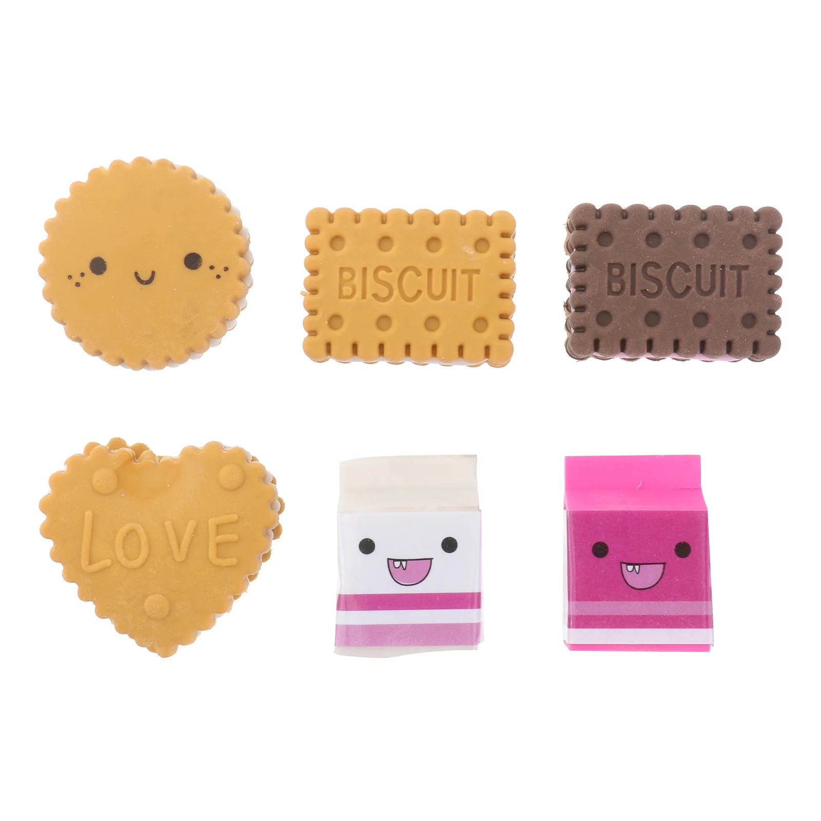 6pcs Creative Erasers Biscuit Eraser Stationery Erasers Novelty Erasers Gift Cake Dessert for Party Favor Games Prizes
6pcs Creative Erasers Biscuit Eraser Stationery Erasers Novelty Erasers Gift Cake Dessert for Party Favor Games Prizes