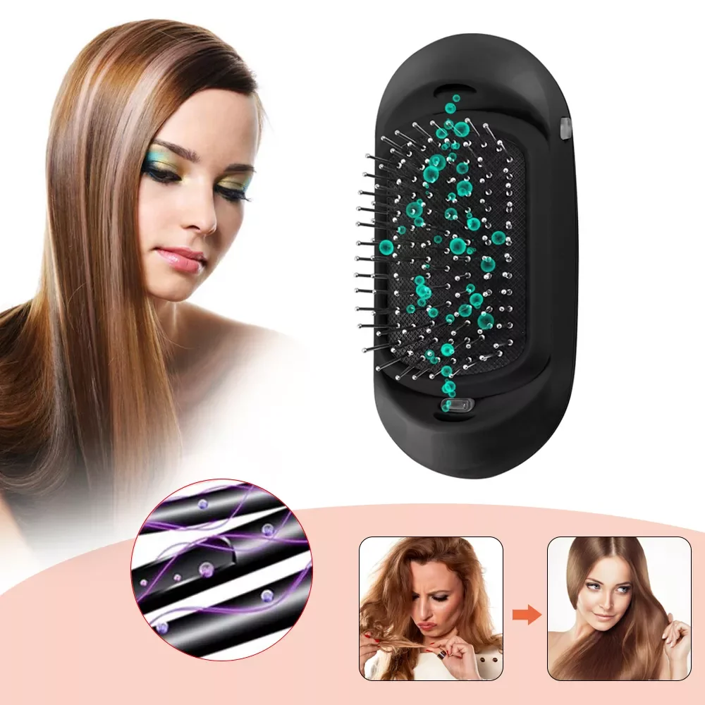 Negative Ions Hair Comb Portable Electric Ionic Hairbrush 2.0 Upgrade Scalp Massage Comb Magic Styling Hair Brush Beauty Tool 
Negative Ions Hair Comb Portable Electric Ionic Hairbrush 2.0 Upgrade Scalp Massage Comb Magic Styling Hair Brush Beauty Tool