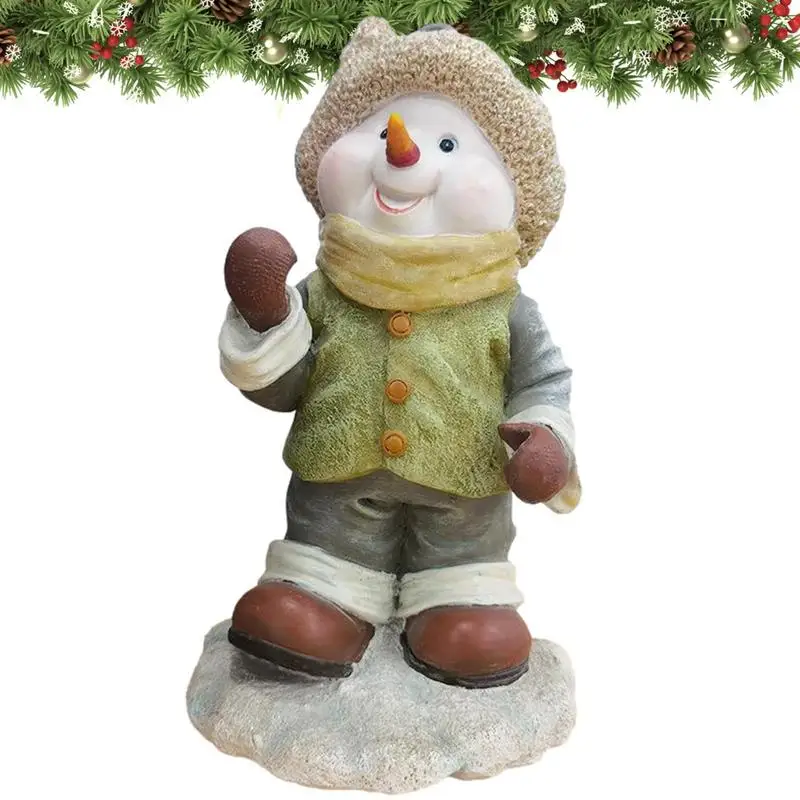Resin Snowman Ornament Durable Snowman Figurine Table Decor Holiday Supply Ornament For Family Gatherings Christmas Parties
Resin Snowman Ornament Durable Snowman Figurine Table Decor Holiday Supply Ornament For Family Gatherings Christmas Parties