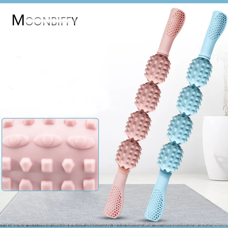 Yoga Exercise Massage Roller Stick Trigger Point 4 Wheel Body Massage Anti Cellulite Slimming Muscle Roller Relieve Stress Relax
Yoga Exercise Massage Roller Stick Trigger Point 4 Wheel Body Massage Anti Cellulite Slimming Muscle Roller Relieve Stress Relax