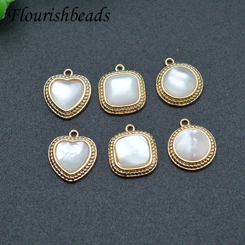 Natural Freshwater Pearl Charm Nickel Free Gold Color Heart Shape Charms DIY Earrings Pendant Jewelry Accessories 10pcs/lot
Natural Freshwater Pearl Charm Nickel Free Gold Color Heart Shape Charms DIY Earrings Pendant Jewelry Accessories 10pcs/lot
