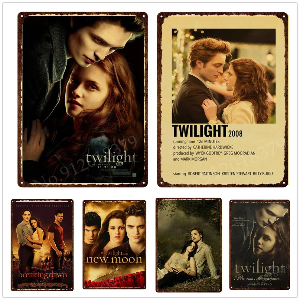 Movie Twilight Metal Poster Tin Sign Vintage Home Decor Film Wall Sticker Metal Plaque Retro Iron Painting Room Decor 30x40cm
Movie Twilight Metal Poster Tin Sign Vintage Home Decor Film Wall Sticker Metal Plaque Retro Iron Painting Room Decor 30x40cm