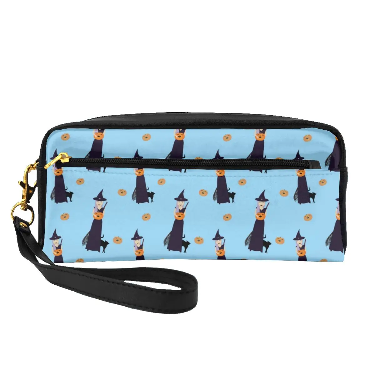 Cute Halloween Witch Leather Storage Organizers Happy Pumpkin Large Capacity Traveling Makeup Pouch For Girls Cosmetic Bags
Cute Halloween Witch Leather Storage Organizers Happy Pumpkin Large Capacity Traveling Makeup Pouch For Girls Cosmetic Bags