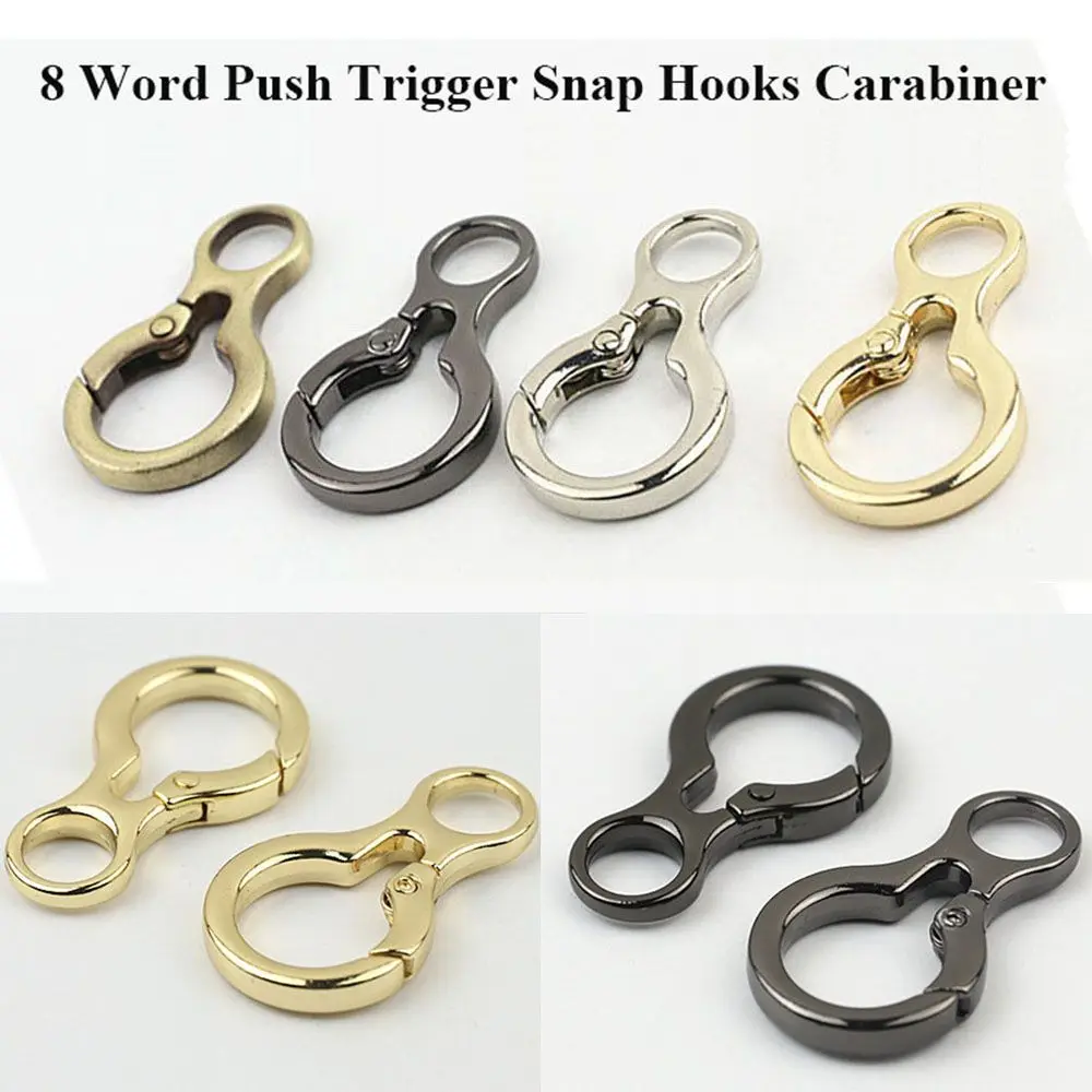 silver Plated Gate 8-Word Push Trigger Snap Clasp Clip Bag Belt Buckle Spring O-Ring Buckles Carabiner Purses Handbags
silver Plated Gate 8-Word Push Trigger Snap Clasp Clip Bag Belt Buckle Spring O-Ring Buckles Carabiner Purses Handbags