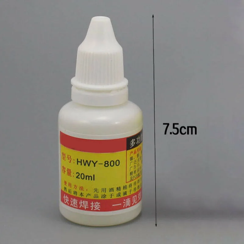 1PC 20ml 35ml 50ml Stainless Steel Liquid Flux Soldering Non-toxic Copper HWY-800 Paste Flux Liquid Solders Tool Quick Welding
1PC 20ml 35ml 50ml Stainless Steel Liquid Flux Soldering Non-toxic Copper HWY-800 Paste Flux Liquid Solders Tool Quick Welding