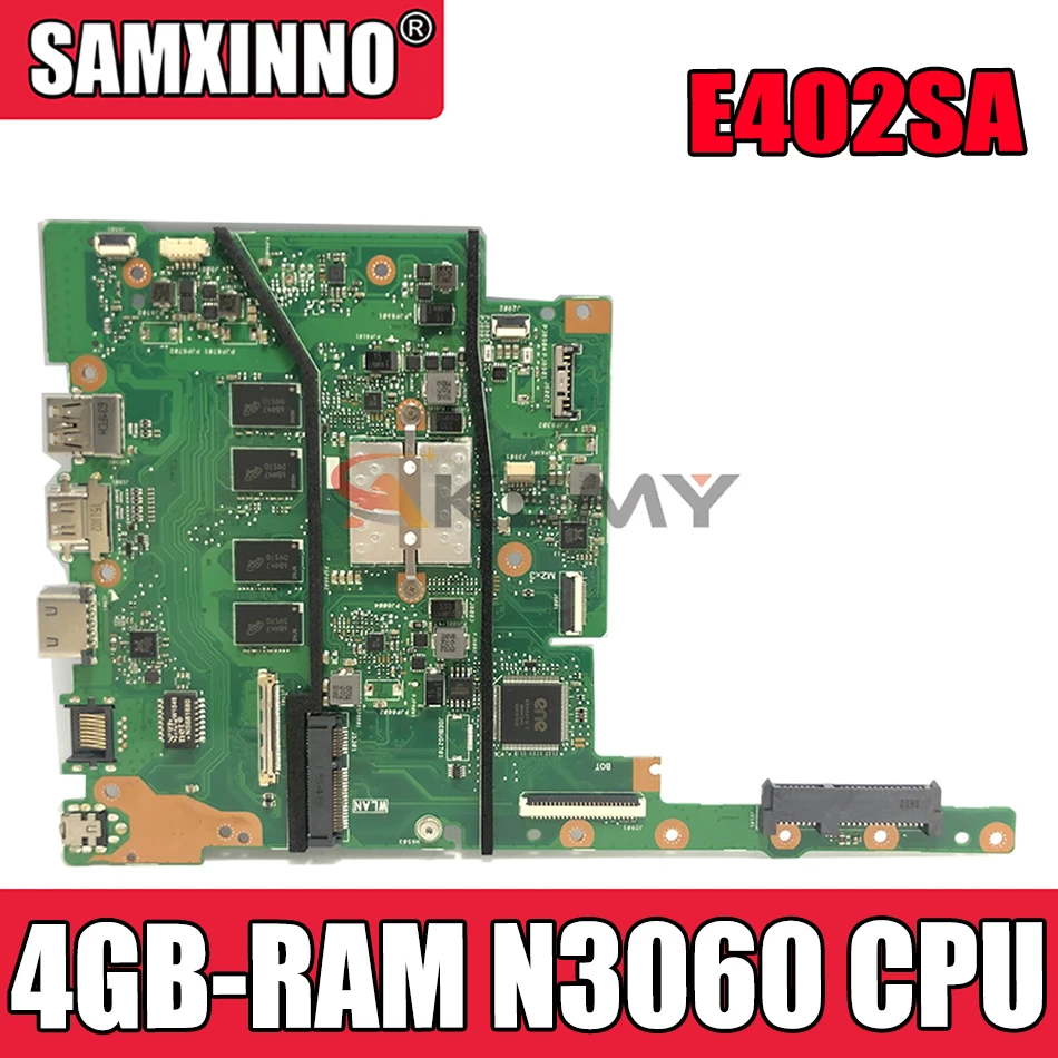 Материнская плата Akemy E402SA для ноутбука ASUS E502SA, оригинальная материнская плата 4GB-RAM N3060, ЦП
Материнская плата Akemy E402SA для ноутбука ASUS E502SA, оригинальная материнская плата 4GB-RAM N3060, ЦП