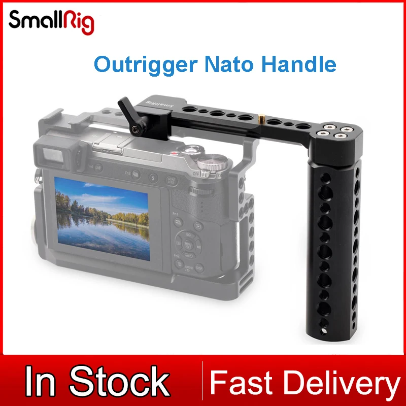 SmallRig Universal Outrigger Nato Handle for Canon Nikon Sony Olympus Fujifilm Fuji Camera Cage 1534B
SmallRig Universal Outrigger Nato Handle for Canon Nikon Sony Olympus Fujifilm Fuji Camera Cage 1534B