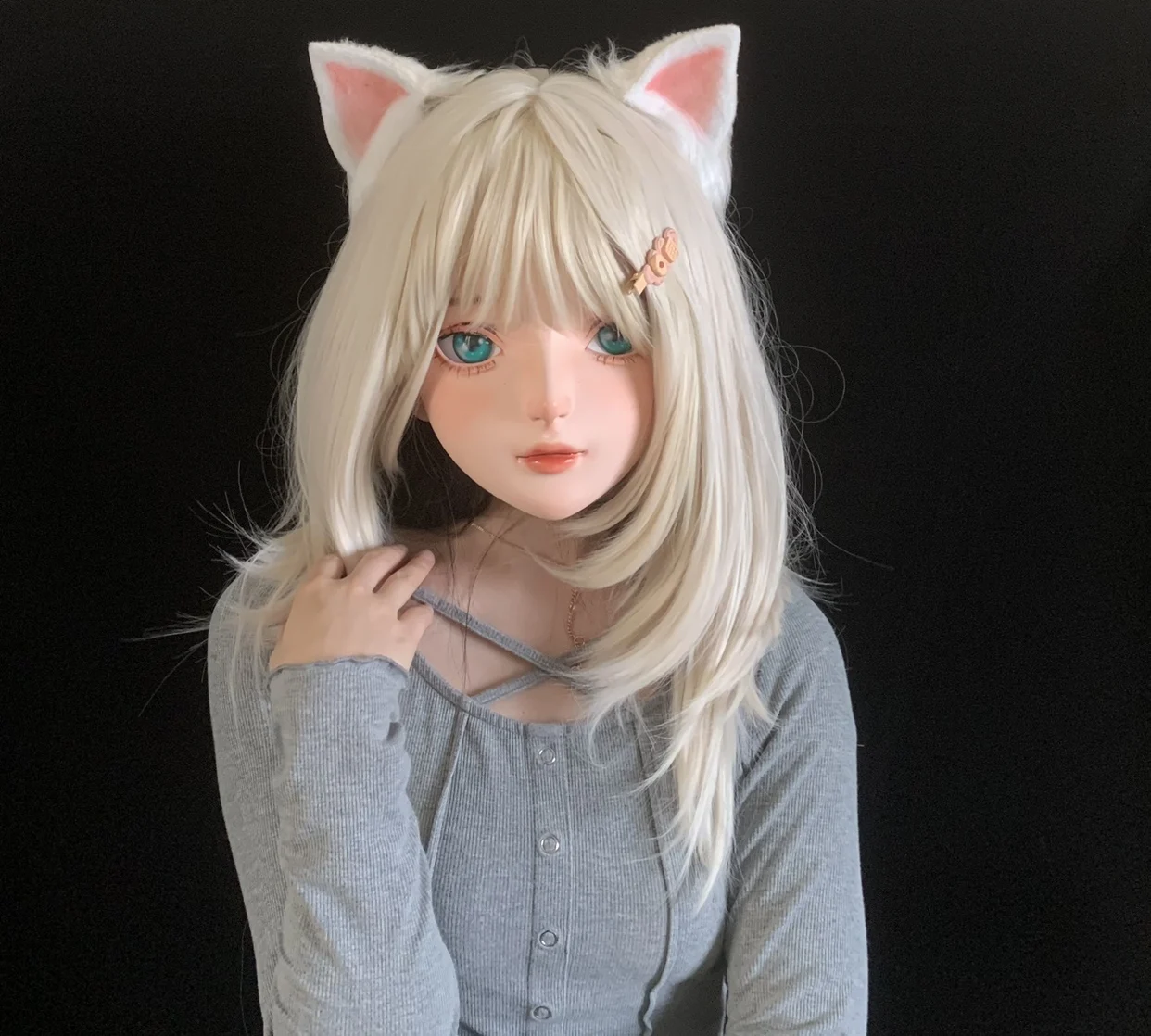 (AKG021) Half head super sweet female resin crossdressing BJD Doll kig cosplay kigurumi mask
(AKG021) Half head super sweet female resin crossdressing BJD Doll kig cosplay kigurumi mask