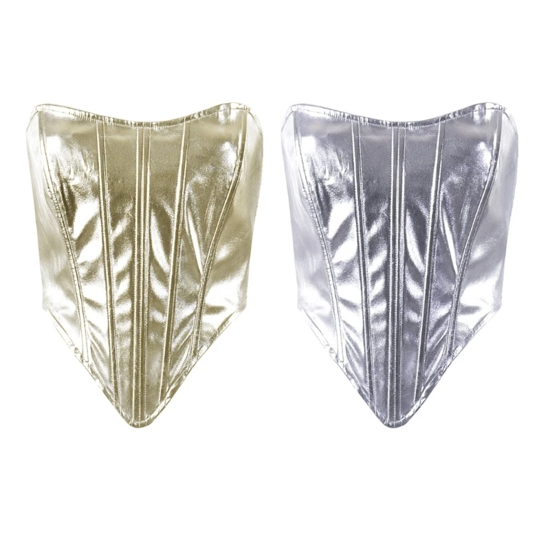 28TF Women Corset Crop Top Boned Bustier Metal Gloss Party Bodyshaper Strap Sexy Corset for Women Lingerie Bustier Top
28TF Women Corset Crop Top Boned Bustier Metal Gloss Party Bodyshaper Strap Sexy Corset for Women Lingerie Bustier Top