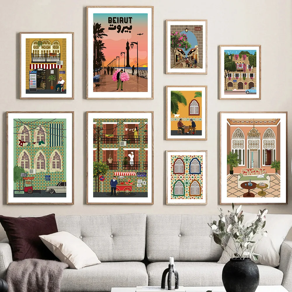 Ливан Бейрут дом окна двери арабский Холст Искусство Живопись винтажный путешествия город постер печать пейзаж стены картины Домашний дек...
Ливан Бейрут дом окна двери арабский Холст Искусство Живопись винтажный путешествия город постер печать пейзаж стены картины Домашний дек...