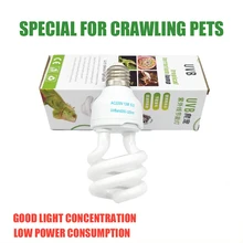 UVB5.0 10.0 Lizard Calcium Supplement Lamp 13W 26W UV Bulb E27 Energy Saving Reptile Lamp for Turtles and Amphibians