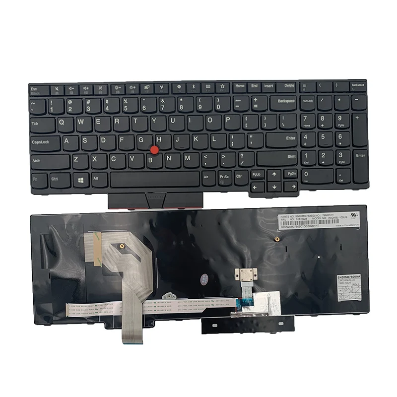 

Для lenovo IBM Thinkpad T570 T580 P51s P52s (не совместима с P51 P52) 20L9 20LA US keyboard