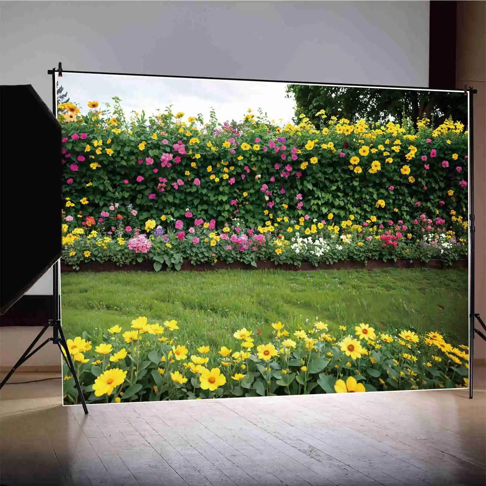 Spring Garden Scenery Photography Backdrops Flower Vine Wall Green Grassland Blossom Landscape Custom Baby Photo Backgrounds
Spring Garden Scenery Photography Backdrops Flower Vine Wall Green Grassland Blossom Landscape Custom Baby Photo Backgrounds
