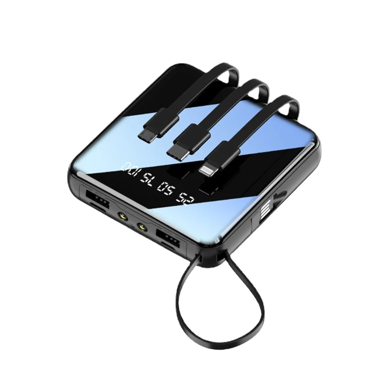 Mini Portable Power Bank 20000mAh, Dual Output Built-in Data Cable Power Bank, Compatible with Apple and Android
Mini Portable Power Bank 20000mAh, Dual Output Built-in Data Cable Power Bank, Compatible with Apple and Android