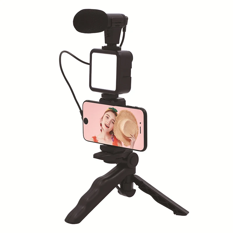 Vlog Video Recording Kit 6000-6500K Photography Fill Light with Microphone Tripod Phone Holder for YouTube Tiktok Facebook Live
Vlog Video Recording Kit 6000-6500K Photography Fill Light with Microphone Tripod Phone Holder for YouTube Tiktok Facebook Live