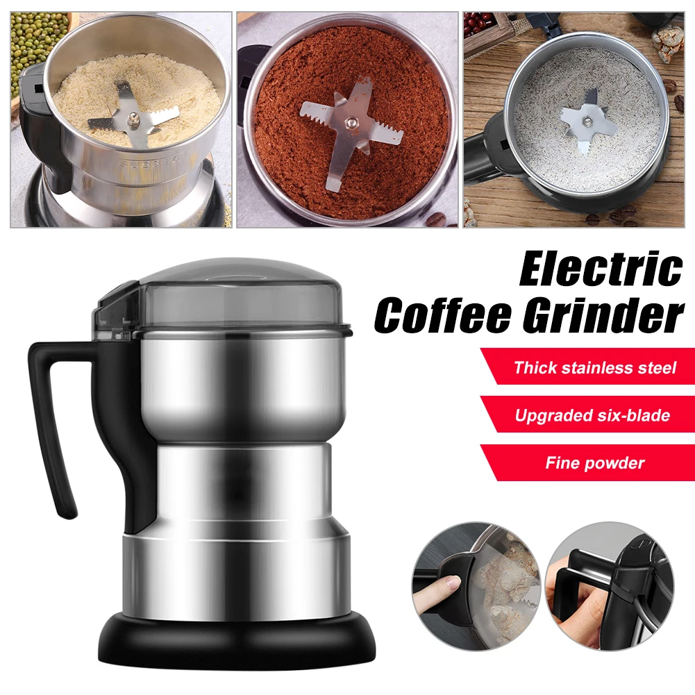 Electric Coffee Grinder Stainless Steel Coffee Beans Mill Grinder Nuts Grains Spices Grinding Machine For Home Kitchen EU Plug
Electric Coffee Grinder Stainless Steel Coffee Beans Mill Grinder Nuts Grains Spices Grinding Machine For Home Kitchen EU Plug