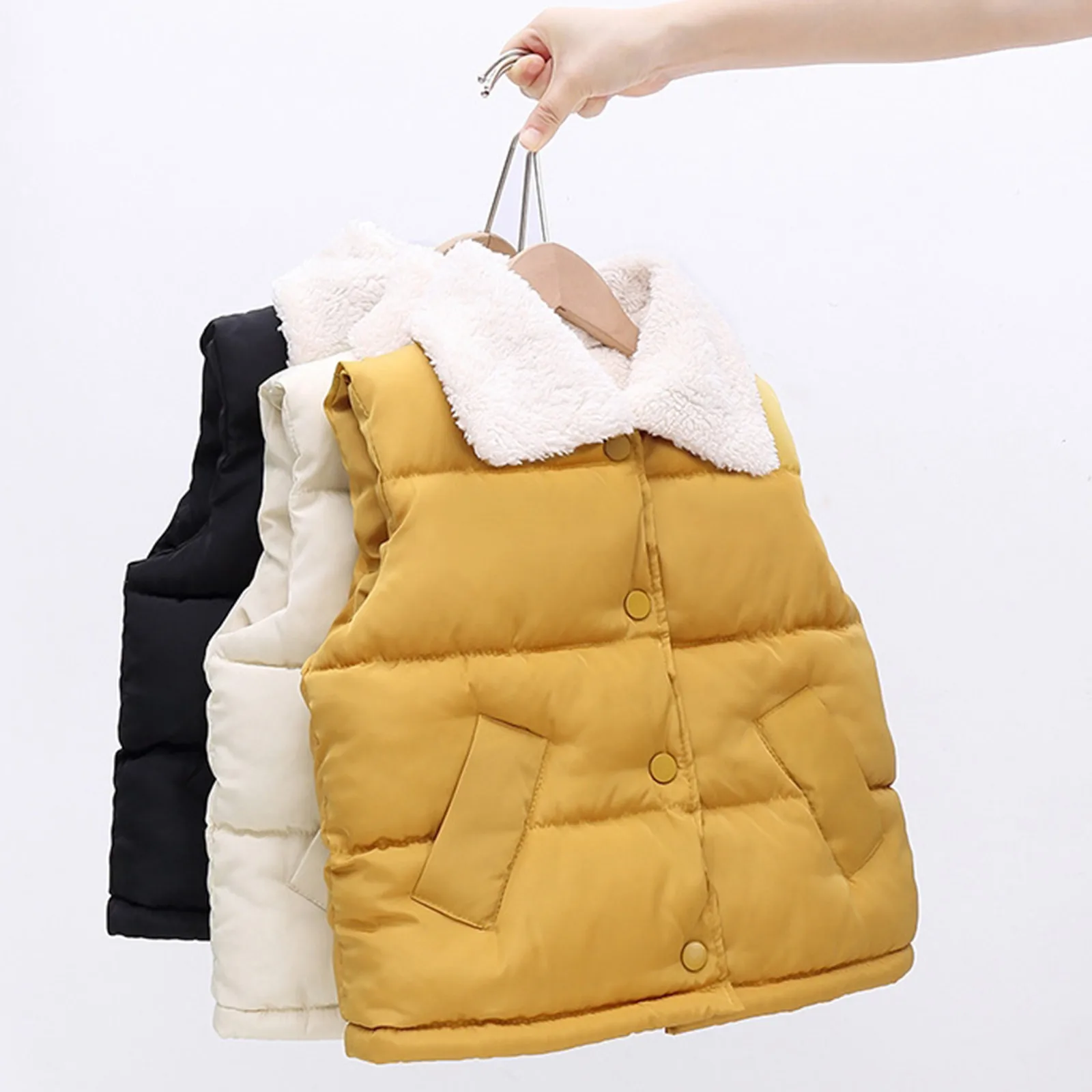 Down Vest Color Turn-down Wool Girl Solid Thicken For Boys Toddler Clothes Kids Girls Clothing Infant 1-8 Collar Winter Kids
Down Vest Color Turn-down Wool Girl Solid Thicken For Boys Toddler Clothes Kids Girls Clothing Infant 1-8 Collar Winter Kids