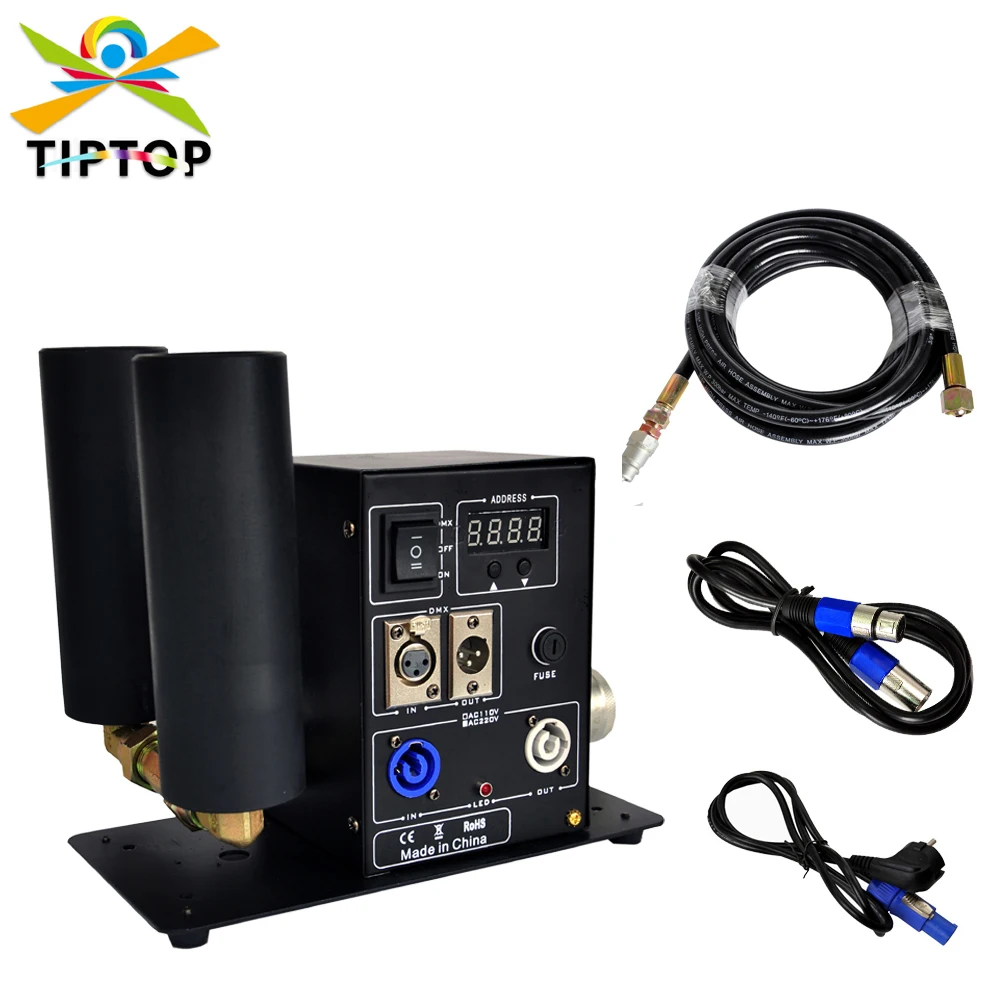 TIPTOP NEW Digital Co2 Jet Machine Double Nozzle Switchable Design Dual Co2 Gas Jet 6-8 Meter Jet Height DMX512/Manual Control
TIPTOP NEW Digital Co2 Jet Machine Double Nozzle Switchable Design Dual Co2 Gas Jet 6-8 Meter Jet Height DMX512/Manual Control