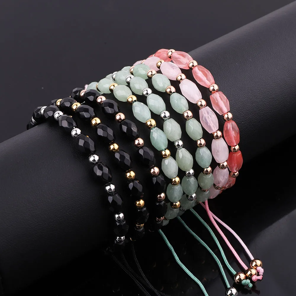 New Design Natural Stone Stainless Steel Macrame Friendship Bracelet Women Jewelry Gift
New Design Natural Stone Stainless Steel Macrame Friendship Bracelet Women Jewelry Gift