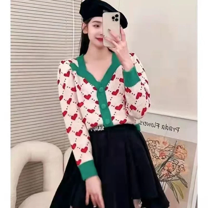 Кардиган, свитер для женщин, новинка 2022, персиковый очаровательный кардиган с маленьким запахом, вязаные свитера, выглядит стройнее, женски...
Кардиган, свитер для женщин, новинка 2022, персиковый очаровательный кардиган с маленьким запахом, вязаные свитера, выглядит стройнее, женски...