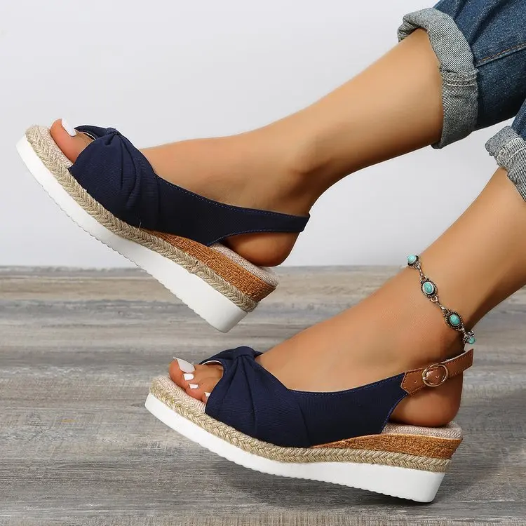 Women Sandals Wedges Fashion Buckle Peep Toe Comfort Lightweight High Heels Wear-resistant Women Office Wedding Sandals
Women Sandals Wedges Fashion Buckle Peep Toe Comfort Lightweight High Heels Wear-resistant Women Office Wedding Sandals