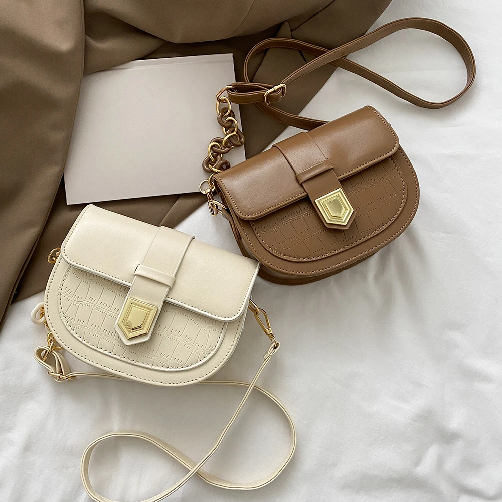 Alligator Pattern Saddle Bag Ladies Casual PU Leather Shoulder Crossbody Purse Hasp Purses Crossbody Bag Messenger
Alligator Pattern Saddle Bag Ladies Casual PU Leather Shoulder Crossbody Purse Hasp Purses Crossbody Bag Messenger