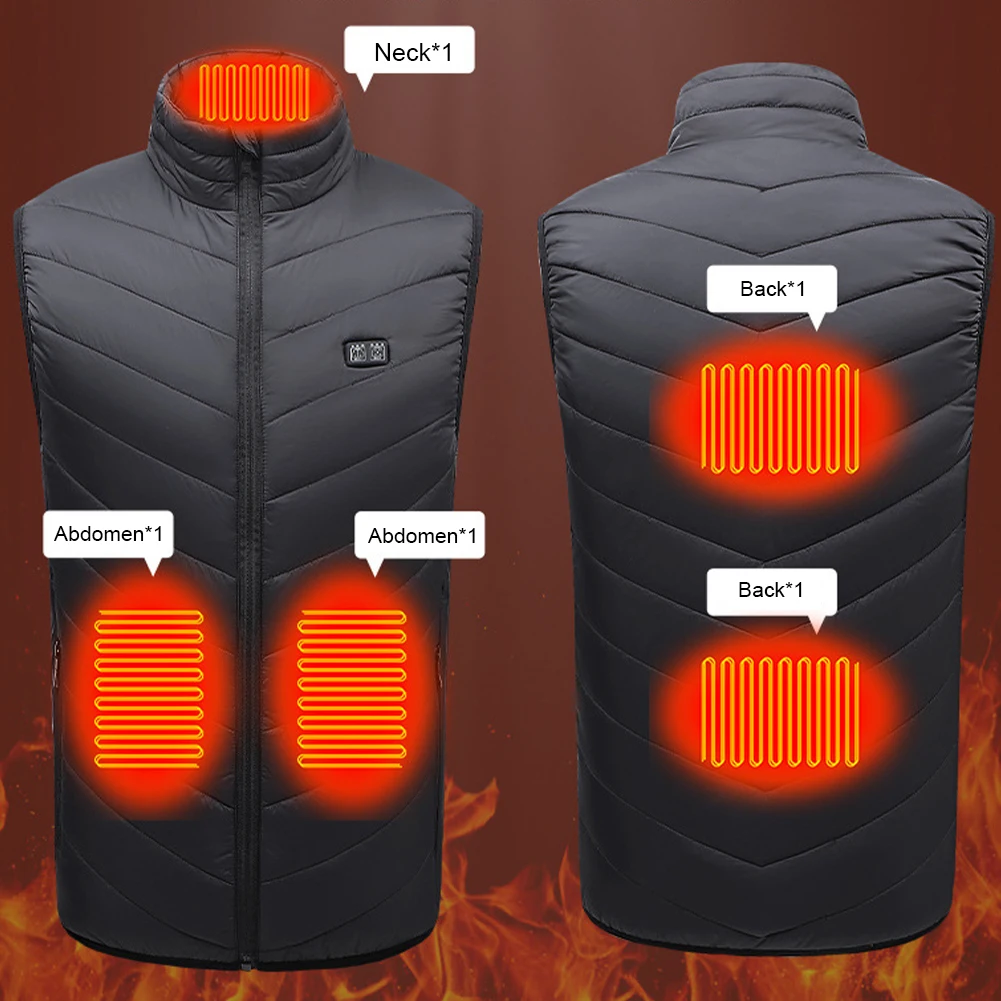 Men Women USB Infrared 5 Heating Areas Vest Jacket Winter Electric Heated Vest Waistcoat For Sports Hiking Hunting Plussize 5XL
Men Women USB Infrared 5 Heating Areas Vest Jacket Winter Electric Heated Vest Waistcoat For Sports Hiking Hunting Plussize 5XL