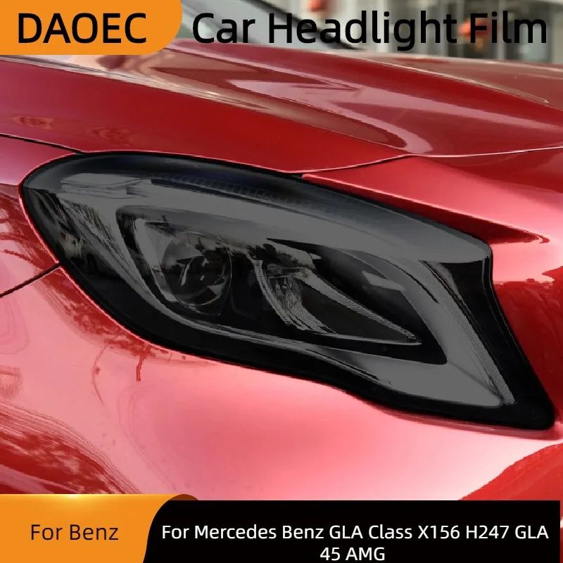 Защитная затеняющая пленка для автомобильных фар Mercedes Benz GLA Class X156 H247 GLA45 AMG, дымчато-черная прозрачная наклейка из ТПУ
Защитная затеняющая пленка для автомобильных фар Mercedes Benz GLA Class X156 H247 GLA45 AMG, дымчато-черная прозрачная наклейка из ТПУ