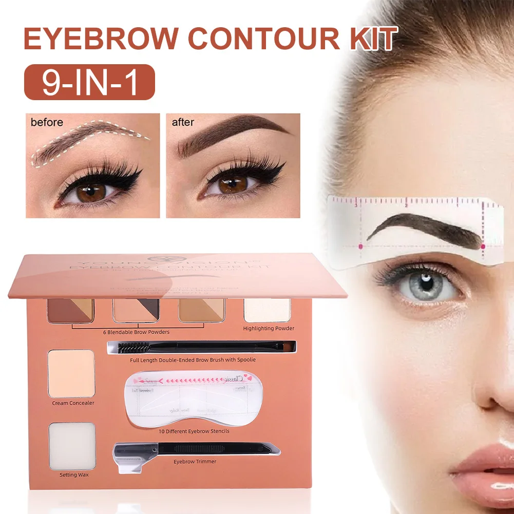 Multifunctional Makeup Palette Eyebrow Kit Waterproof Long Lasting Eyebrow Highlight Contour Palette With Brow Stencils Makeup
Multifunctional Makeup Palette Eyebrow Kit Waterproof Long Lasting Eyebrow Highlight Contour Palette With Brow Stencils Makeup