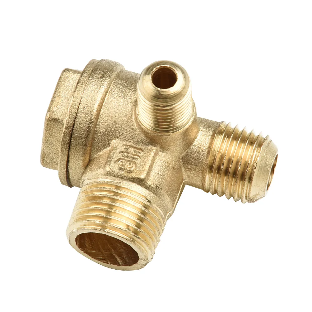 Air Pump Check Valve Cut-off Brass Thread connections Air Compressor Home Gold Easy installation Practical Useful
Air Pump Check Valve Cut-off Brass Thread connections Air Compressor Home Gold Easy installation Practical Useful