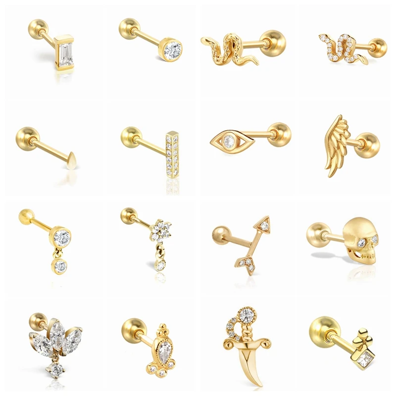 ROXI 1Pairs 925 Sterling Silver Kraakbeen Piercing Earring for Women Jewelry Stud Earring Cartilage Piercing Earing Pendientes
ROXI 1Pairs 925 Sterling Silver Kraakbeen Piercing Earring for Women Jewelry Stud Earring Cartilage Piercing Earing Pendientes