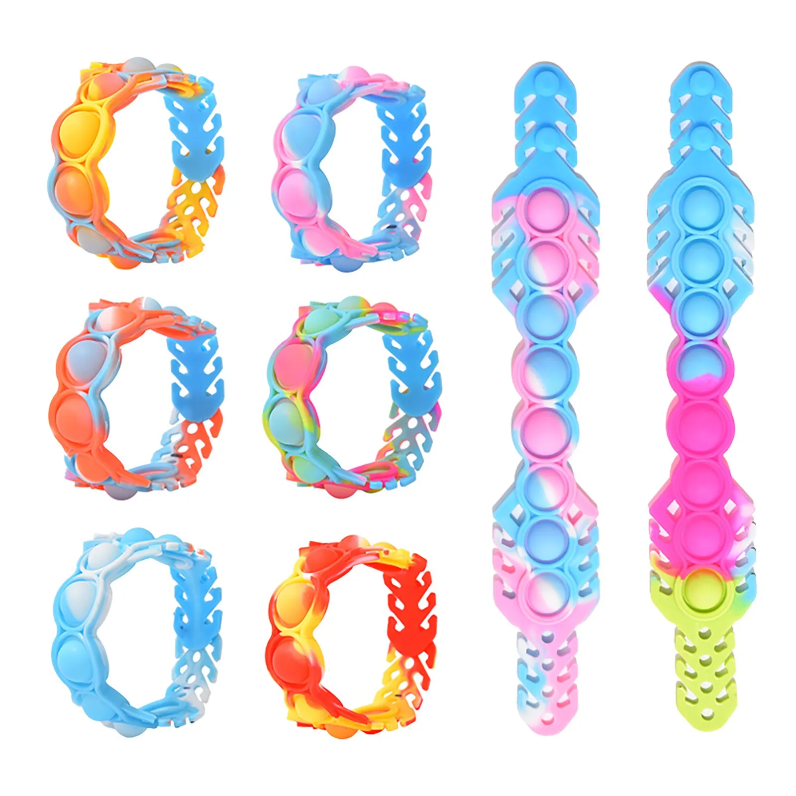 2022 Hot Pop Ball Design Autism Stress Reliever Fidget Toy Bracelet Simple Dimple Push Bubble Fidget Bracelet Toy For Children
2022 Hot Pop Ball Design Autism Stress Reliever Fidget Toy Bracelet Simple Dimple Push Bubble Fidget Bracelet Toy For Children