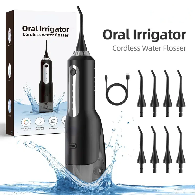 Water Flosser With 5 Modes And 8 Replaceable Jet Tips IPX7 Waterproof Water Dental Flosser For Teeth
Water Flosser With 5 Modes And 8 Replaceable Jet Tips IPX7 Waterproof Water Dental Flosser For Teeth