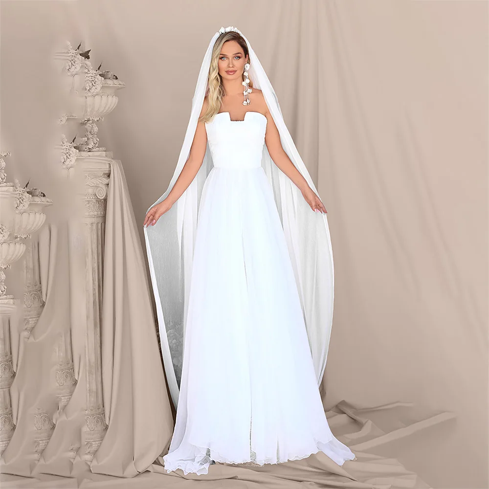 UETEEY A-Line Wedding Dress Elegant Sweep Train Vestido De Noiva Zipper Back 2022 Sleeveless Strapless Wedding Gowns
UETEEY A-Line Wedding Dress Elegant Sweep Train Vestido De Noiva Zipper Back 2022 Sleeveless Strapless Wedding Gowns