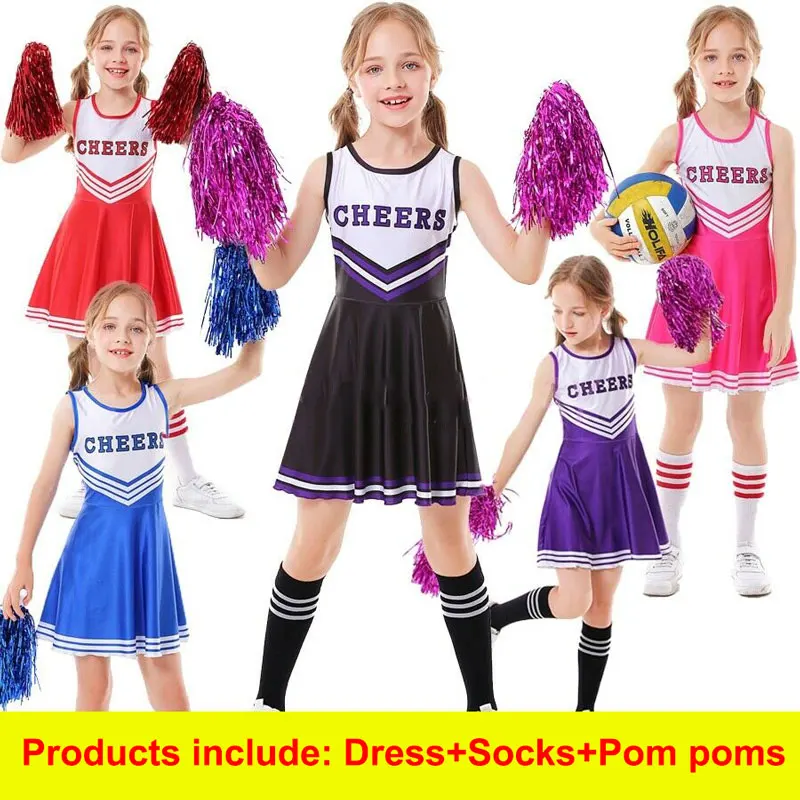 Anime Cheerleader Cute Uniform for Kid Student School Football Team Outfit Children Cosplay Dress Sets Japanese School Suit 
Anime Cheerleader Cute Uniform for Kid Student School Football Team Outfit Children Cosplay Dress Sets Japanese School Suit