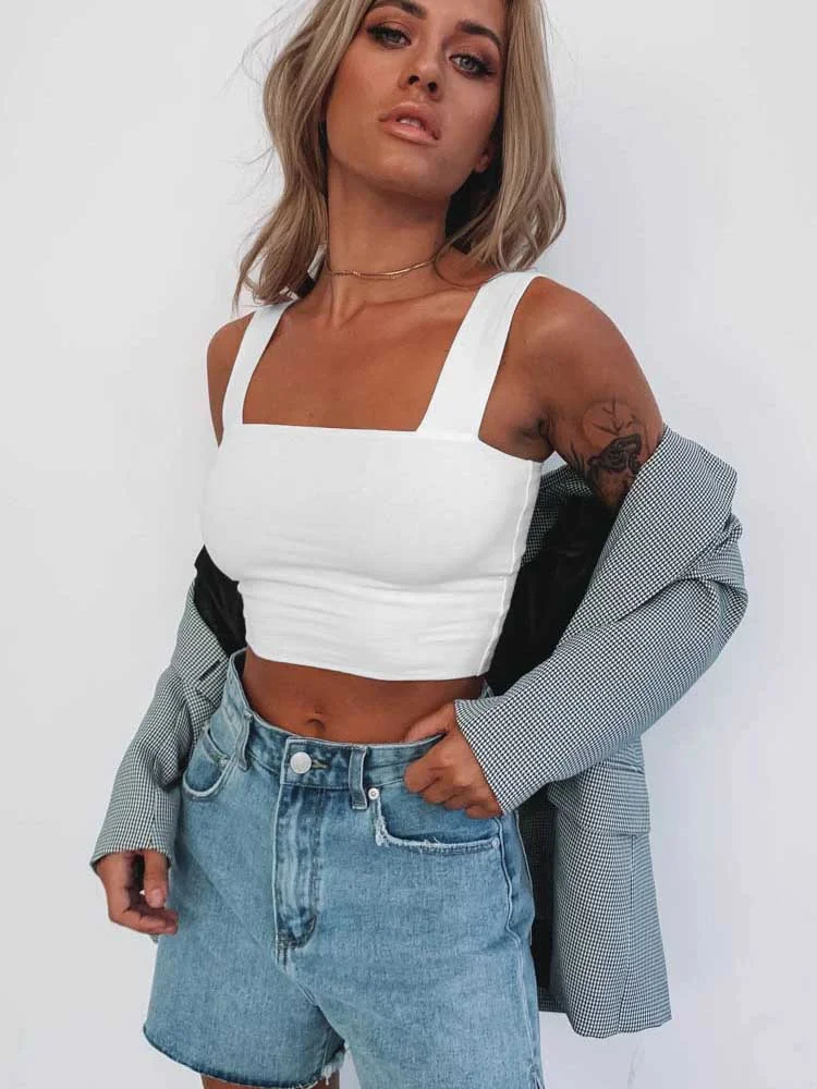 Кроп-топ женский с квадратным вырезом, модная пикантная Базовая футболка без рукавов, повседневная майка с открытыми плечами, пикантная май...
Кроп-топ женский с квадратным вырезом, модная пикантная Базовая футболка без рукавов, повседневная майка с открытыми плечами, пикантная май...