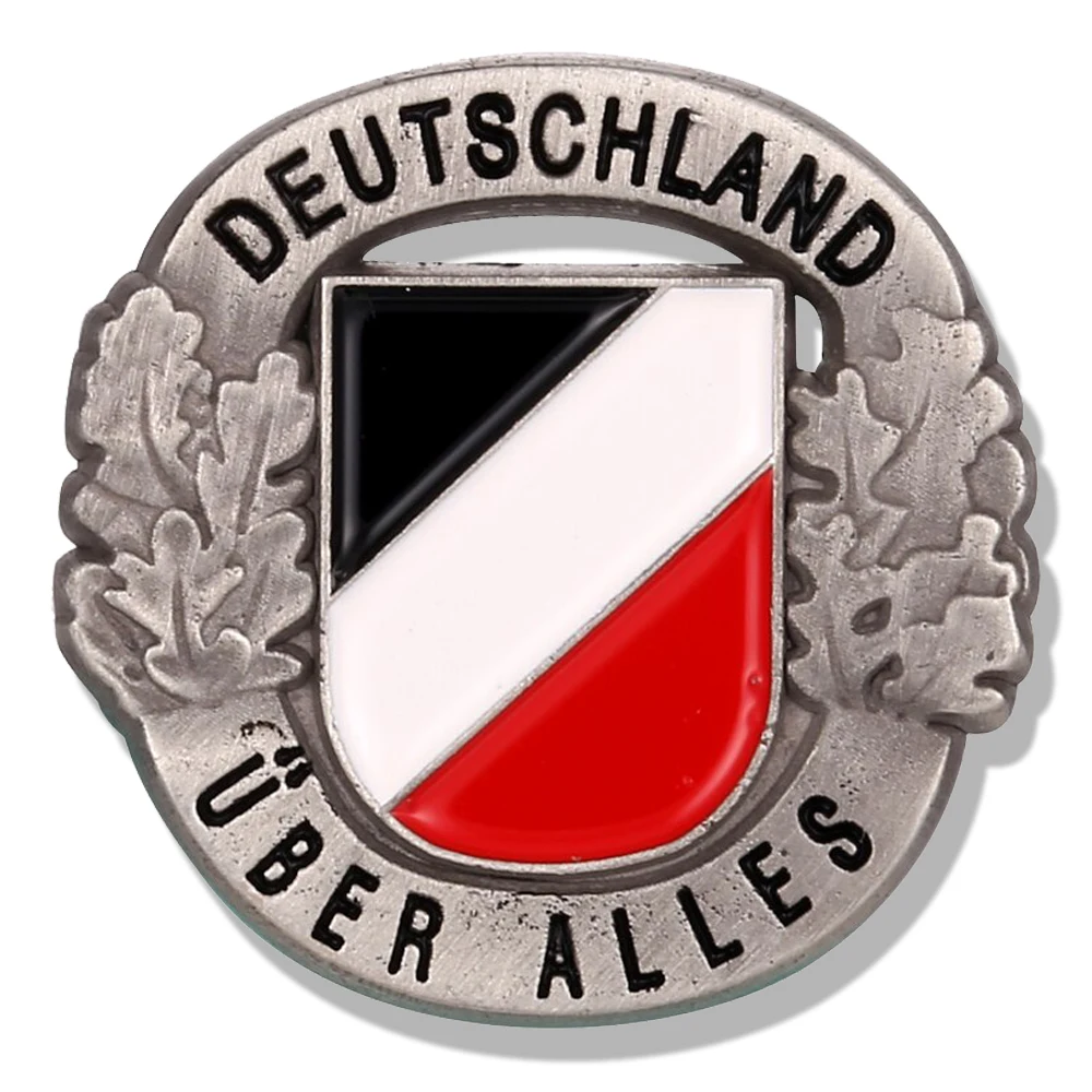 German Flag Shaped Enamel Pin Vintage Oak Leaves Brooch Badge Lapel Pins for Backpack Jewelry Accessories 
German Flag Shaped Enamel Pin Vintage Oak Leaves Brooch Badge Lapel Pins for Backpack Jewelry Accessories
