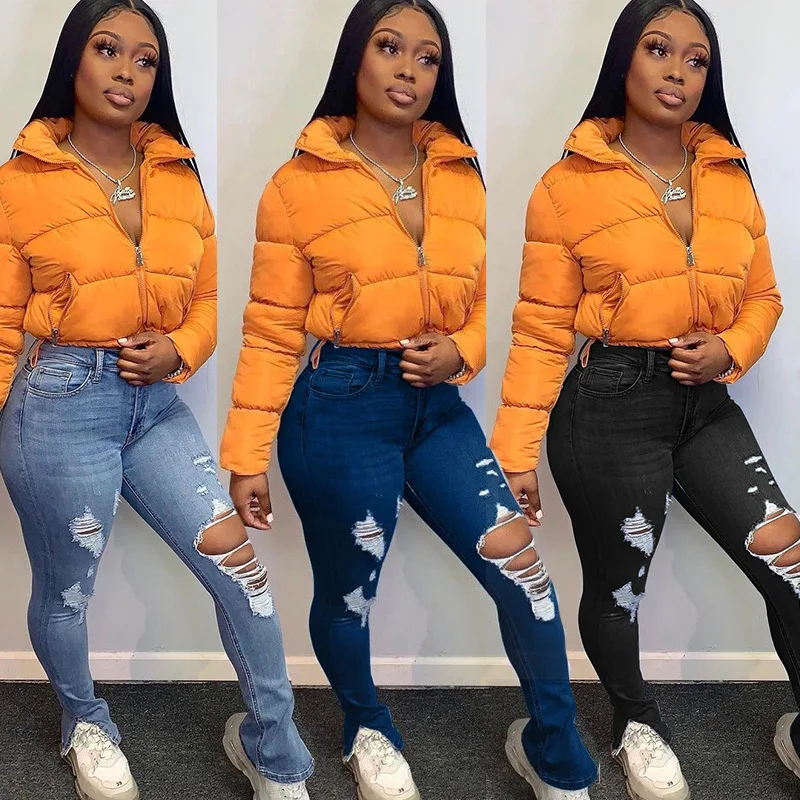 CM.YAYA Women Vintage Hole Hollow Out Skinny Jeans Streetwear Split Flare Denim Pants
CM.YAYA Women Vintage Hole Hollow Out Skinny Jeans Streetwear Split Flare Denim Pants