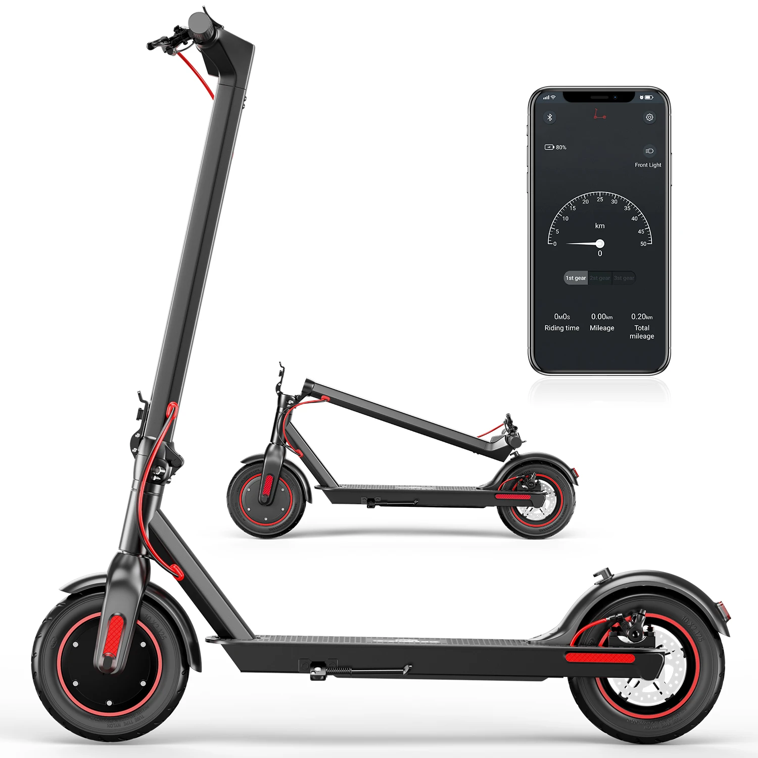 

US and Europe Stock Electric Scooter 36V15AH Lithium Battery Electric Scooter Shock-absorbing Anti-slip Folding Electric Scooter
