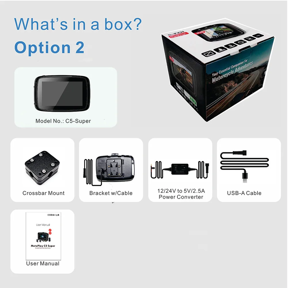 5-дюймовый мотоциклетный навигатор CARPLAY, водонепроницаемый и пыленепроницаемый, версия программного обеспечения, разные опыты
5-дюймовый мотоциклетный навигатор CARPLAY, водонепроницаемый и пыленепроницаемый, версия программного обеспечения, разные опыты