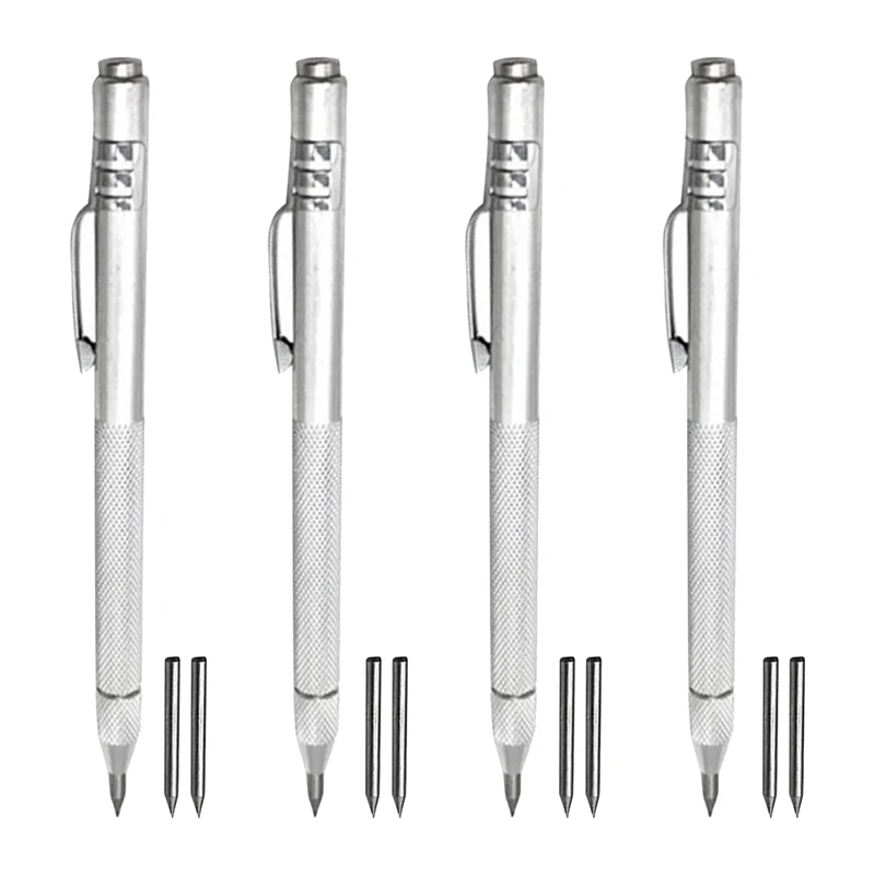 4Pcs Tungsten Carbide Scriber With Magnet, Aluminum Etching Engraving Pen, With 8 Replacement Marking Heads
4Pcs Tungsten Carbide Scriber With Magnet, Aluminum Etching Engraving Pen, With 8 Replacement Marking Heads