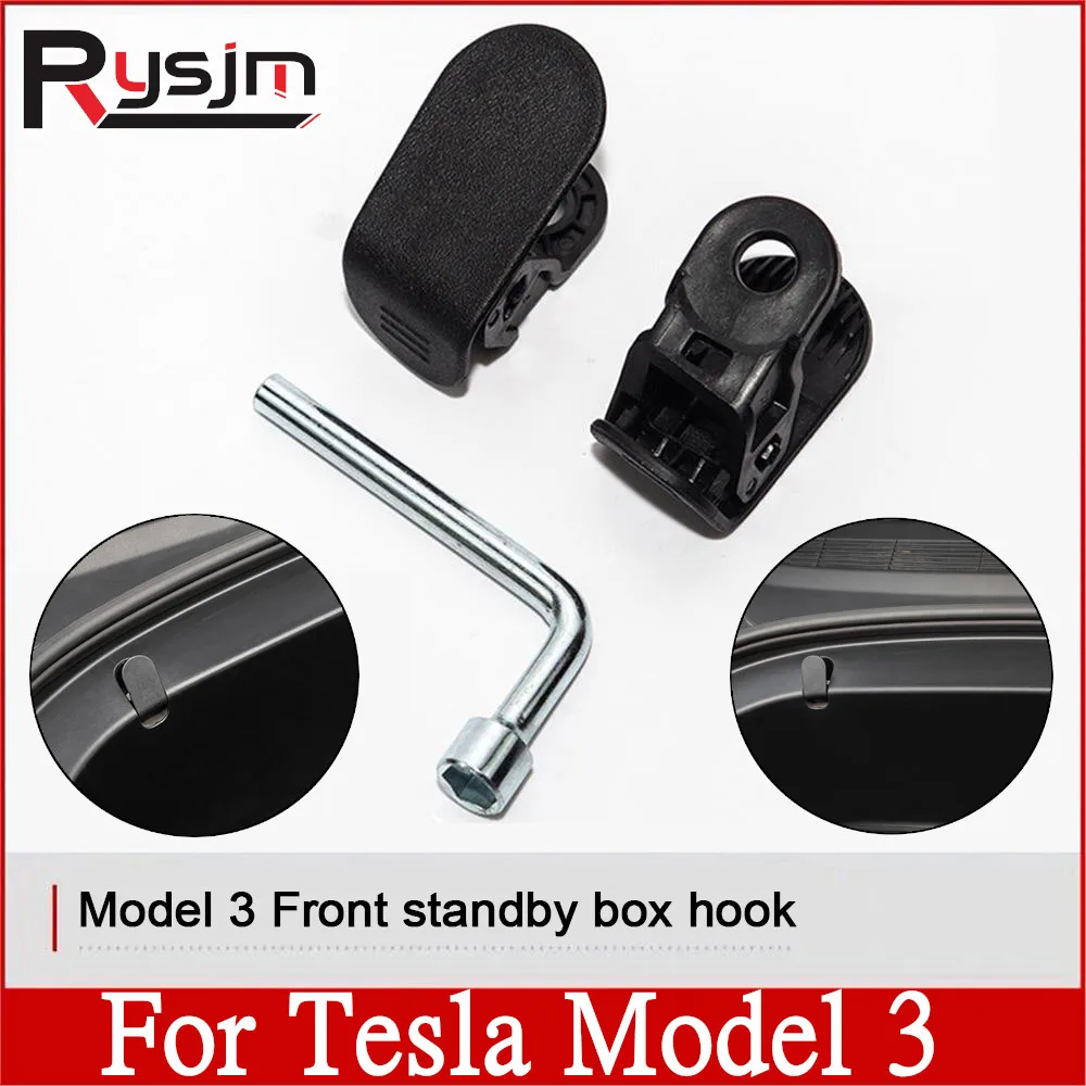 2 Pieces/Set Front Trunk Hooks for Tesla Model 3 2017-2020 Car Spare Box Hook ABS Auto Interior Accessories Replacement
2 Pieces/Set Front Trunk Hooks for Tesla Model 3 2017-2020 Car Spare Box Hook ABS Auto Interior Accessories Replacement