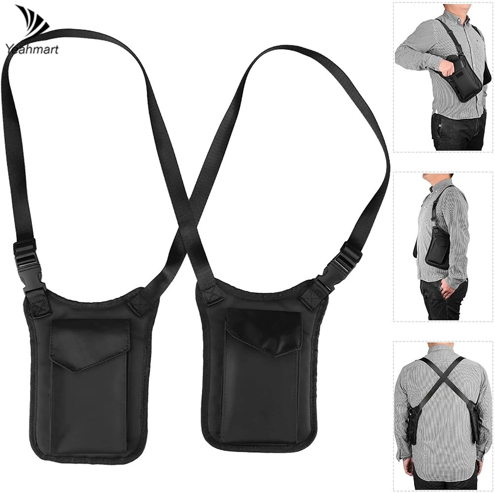 Burglarproof Double Shoulder Bag Anti-Theft Hidden Underarm Bag Nylon Multifunction Inspector Shoulder Bag Mens Travel Accessori
Burglarproof Double Shoulder Bag Anti-Theft Hidden Underarm Bag Nylon Multifunction Inspector Shoulder Bag Mens Travel Accessori