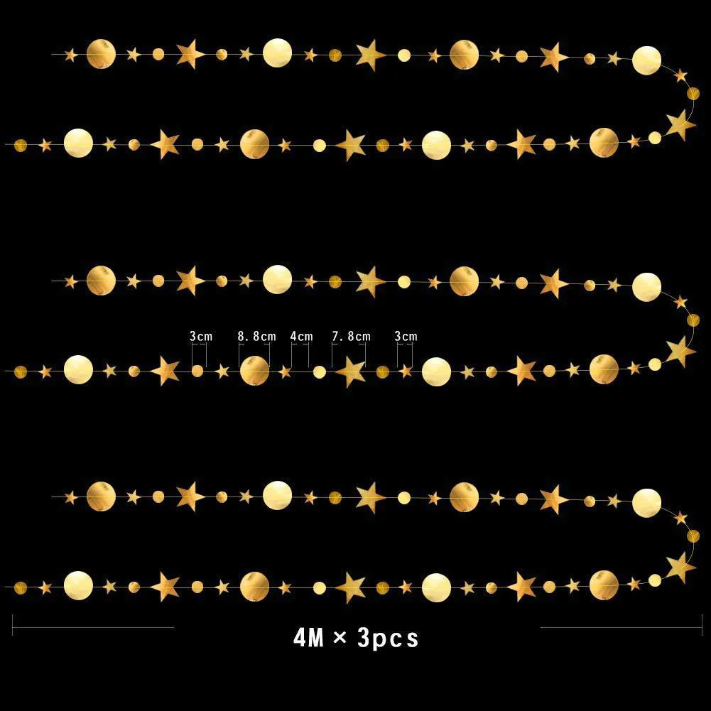 Christmas Decoration Paper Garland Ornaments New Year Decor Party Twinkle Star Wedding Decor Xmas Tree Decoration
Christmas Decoration Paper Garland Ornaments New Year Decor Party Twinkle Star Wedding Decor Xmas Tree Decoration