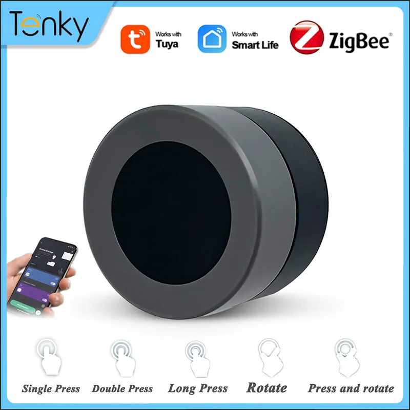 Tuya ZigBee 3.0 Smart Scene Switch Knob Battery Powered Automation Scenario Intelligent Rotary Button Controller Smart Life
Tuya ZigBee 3.0 Smart Scene Switch Knob Battery Powered Automation Scenario Intelligent Rotary Button Controller Smart Life