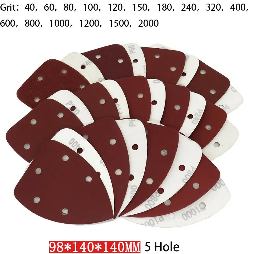 140mm 5 Hole Sanding Sheets Triangle Mouse Detail Sandpaper Hook & Loop 40-2000 Grit Abrasive Sanding Disc For Wood Sanding
140mm 5 Hole Sanding Sheets Triangle Mouse Detail Sandpaper Hook & Loop 40-2000 Grit Abrasive Sanding Disc For Wood Sanding